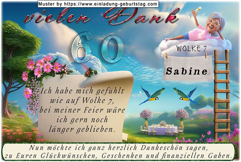 Die Danksagungskarte zum Geburtstag mit Ihrem Alter in einem Fenster