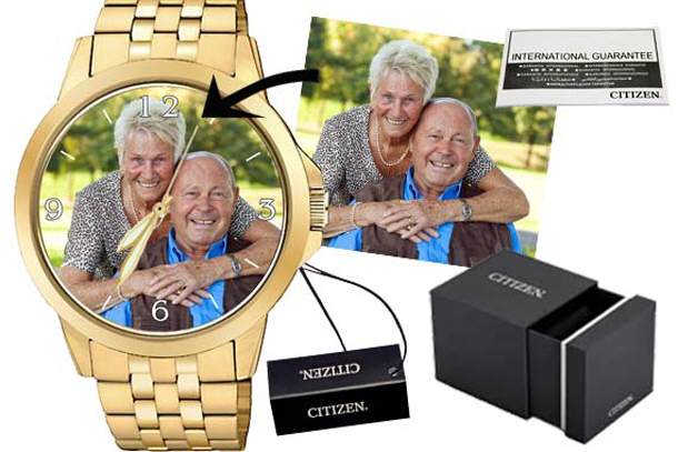 personalisierte Armbanduhr Citizen Gold Herren