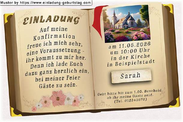 Einladung Konfirmation - das Buch