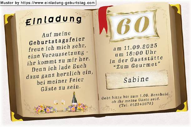originelle Einladung Geburtstag - das Buch