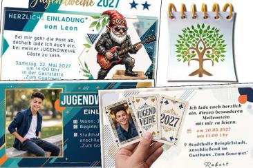Einladungskarten und Danksagungskarten zur Jugendweihe 2027
