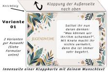 Einladung Jugendweihe als Klappkarte - Innenseite Variante 01