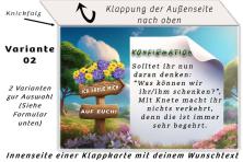Innenseite einer Klappkarte für eine Einladungskarte zur Konfirmation Variante 02