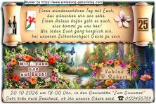 originelle Einladung zur Silberhochzeit - das wunderschöne Bild